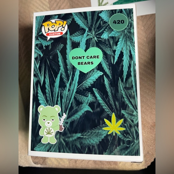 Funko Pop! Custom Stoner Bear Don’t Care Bears - Picture 4 of 5